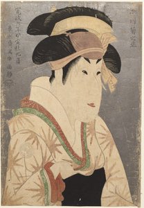 The Actor Segawa Kikujurō III as Oshizu, Wife of Tanabe by Toshusai Sharaku